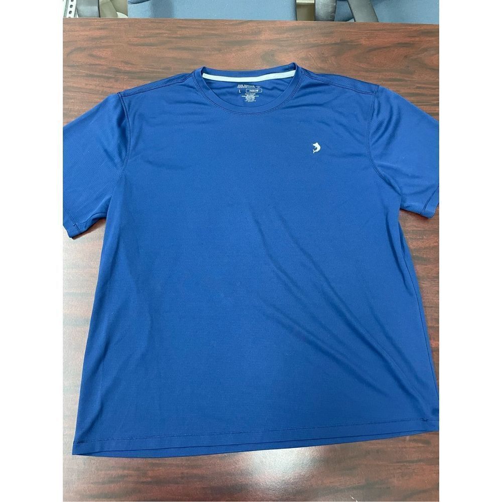 Reel Legends Freeline Men’s Blue Performance Short Sleeve Tee Shirt Size Large